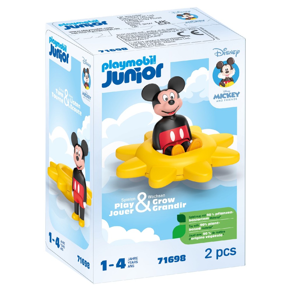 PLAYMOBIL JUNIOR DISNEY - SOARE ROTATIV CU ZORNAITOARE MICKEY - PLAYMOBIL JUNIOR & DISNEY (PM71698)