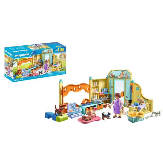 CENTRU DE INGRIJIRE PENTRU CATELUSI - PLAYMOBIL MY LIFE  (PM71743)