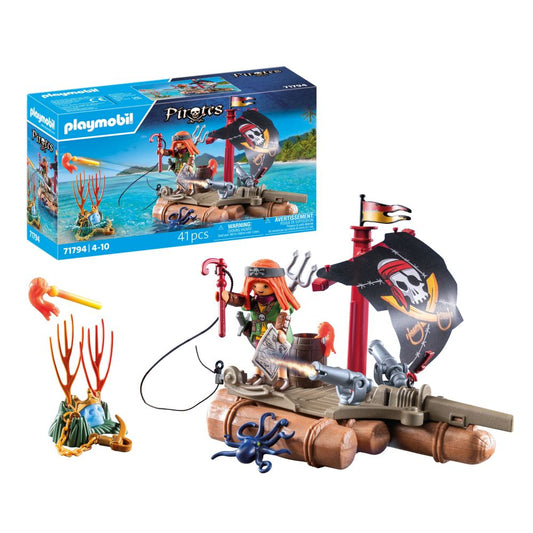 PLUTA PIRATILOR CU COMOARA PLAYMOBIL - PLAYMOBIL PIRATES  (PM71794)