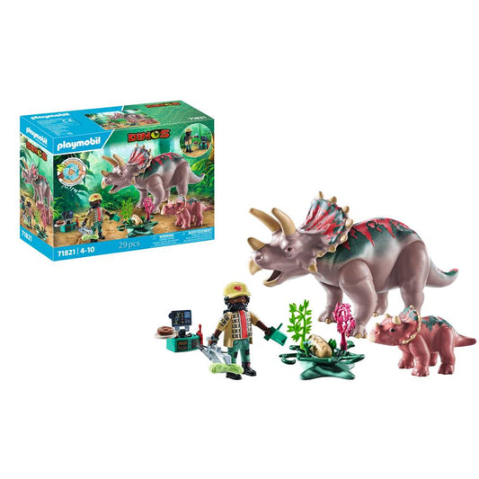 FAMILIA TRICERATOPS - PLAYMOBIL DINOS  (PM71821)