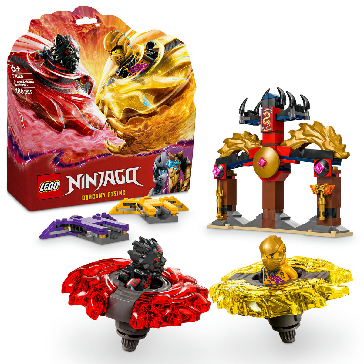 PACHET DE LUPTA CU DRAGONI SPINJITZU - LEGO NINJAGO (71826)