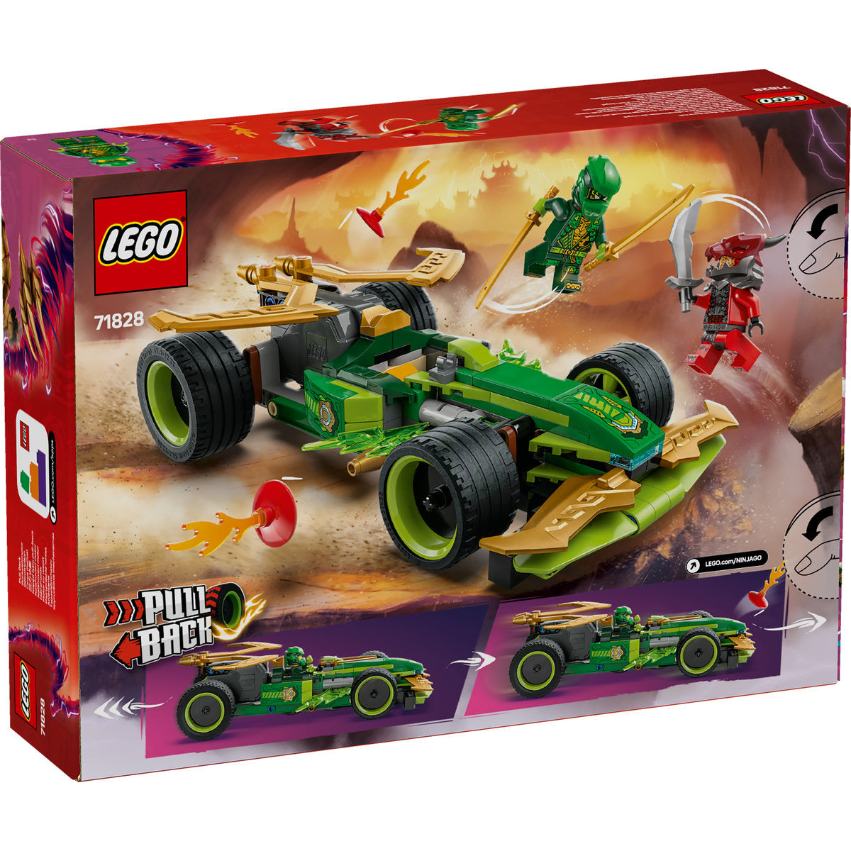 MASINA DE CURSE PULL-BACK A LUI LLOYD - LEGO NINJAGO (71828)