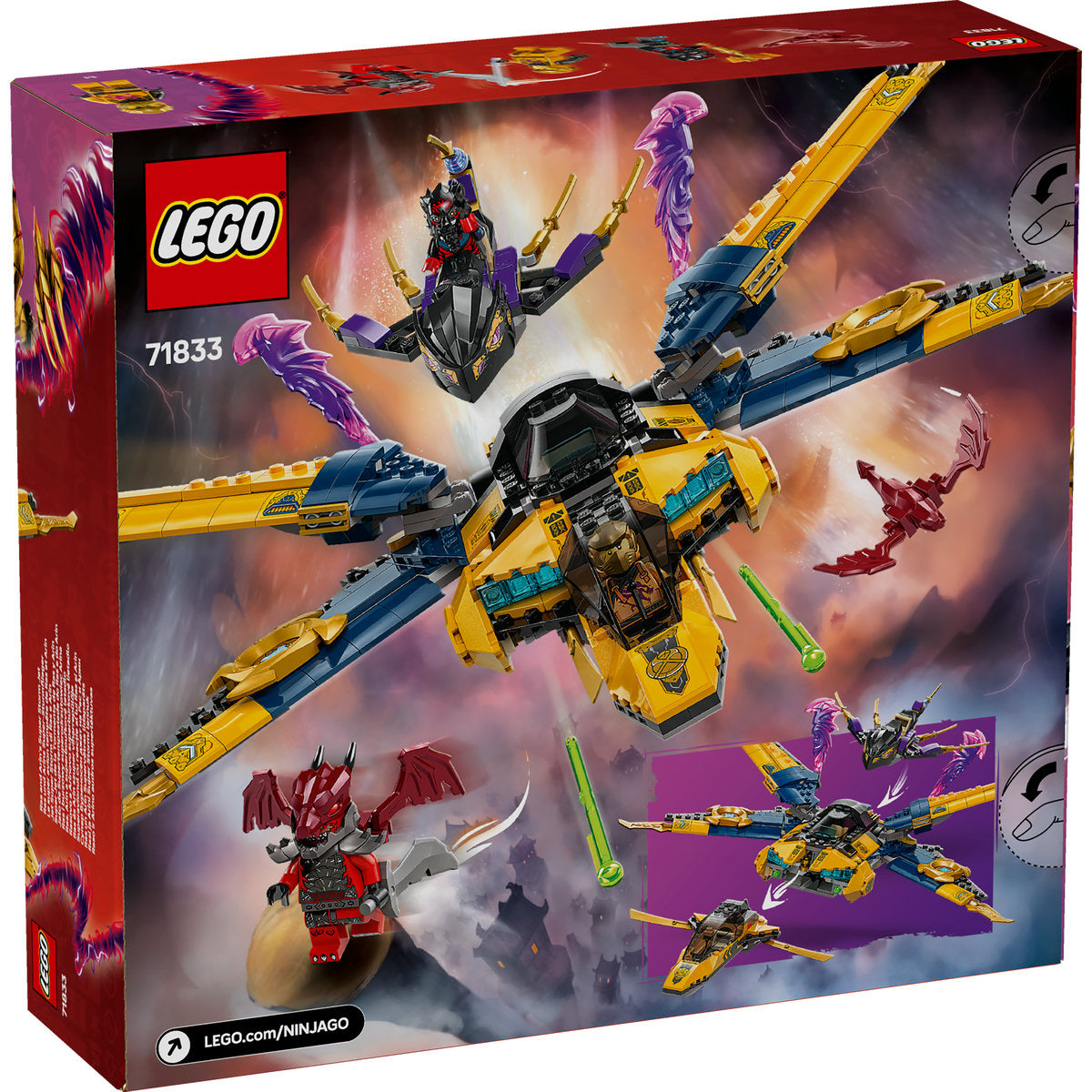 SUPERAVIONUL CU REACTIE AL LUI RAS SI ARIN - LEGO NINJAGO (71833)