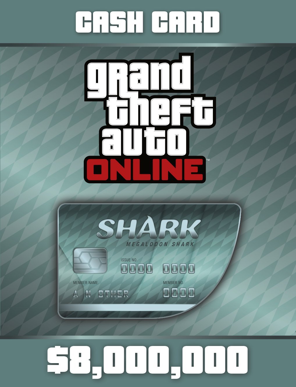 GRAND THEFT AUTO ONLINE - $8.000.000 MEGALODON SHARK CASH CARD - PC - STEAM - MULTILANGUAGE - EU