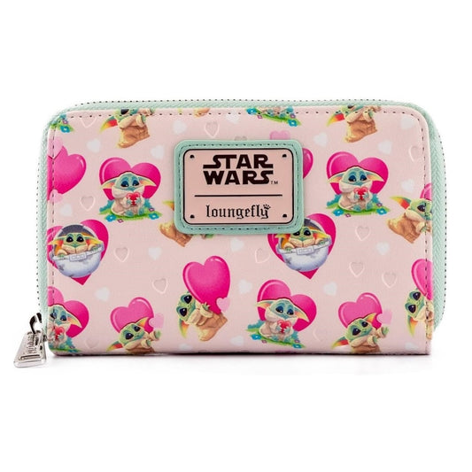 FUNKO LF: SW MANDALORIAN GROGU VALENTINES ZIP AROUND WALLET - FUNKO (STWA0175)