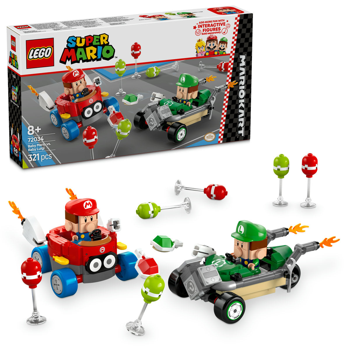 MARIO KART™ – BABY MARIO SI BABY LUIGI - LEGO SUPER MARIO (72034)