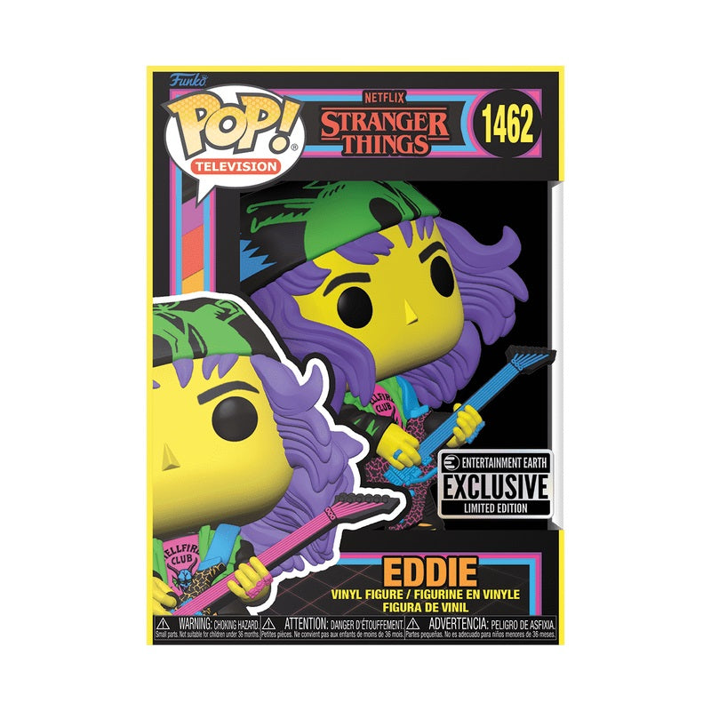 FUNKO POP TV: ST S4- HUNTER EDDIE W/GUITAR??(BLKLT) - FUNKO (74604)