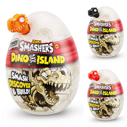 SMASHERS - MINI OU SURPRIZA CU 6 ACCESORII, DINO ISLAND - SMASHERS (7495)