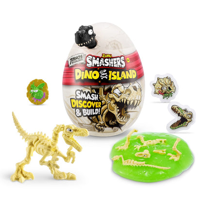 SMASHERS - MINI OU SURPRIZA CU 6 ACCESORII, DINO ISLAND - SMASHERS (7495)