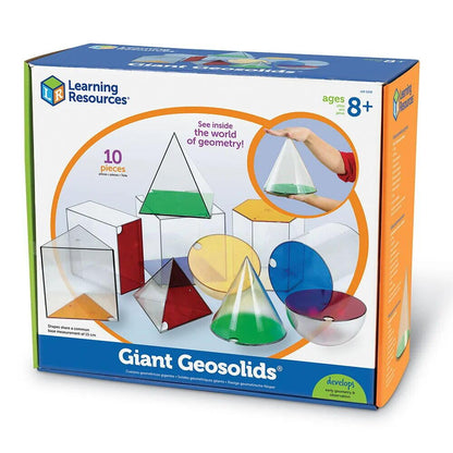 CORPURI GEOMETRICE GIGANT (10 PIESE) - LEARNING RESOURCES (LER3208) - Libelula Vesela - Articole pentru scoala