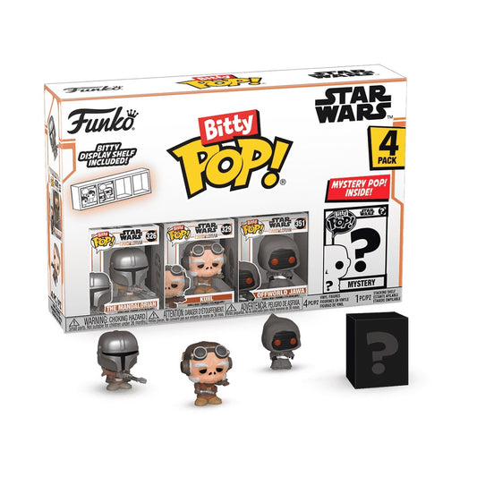 FUNKO BITTY POP: MANDALORIAN- MANDALORIAN 4PK - FUNKO (75452)