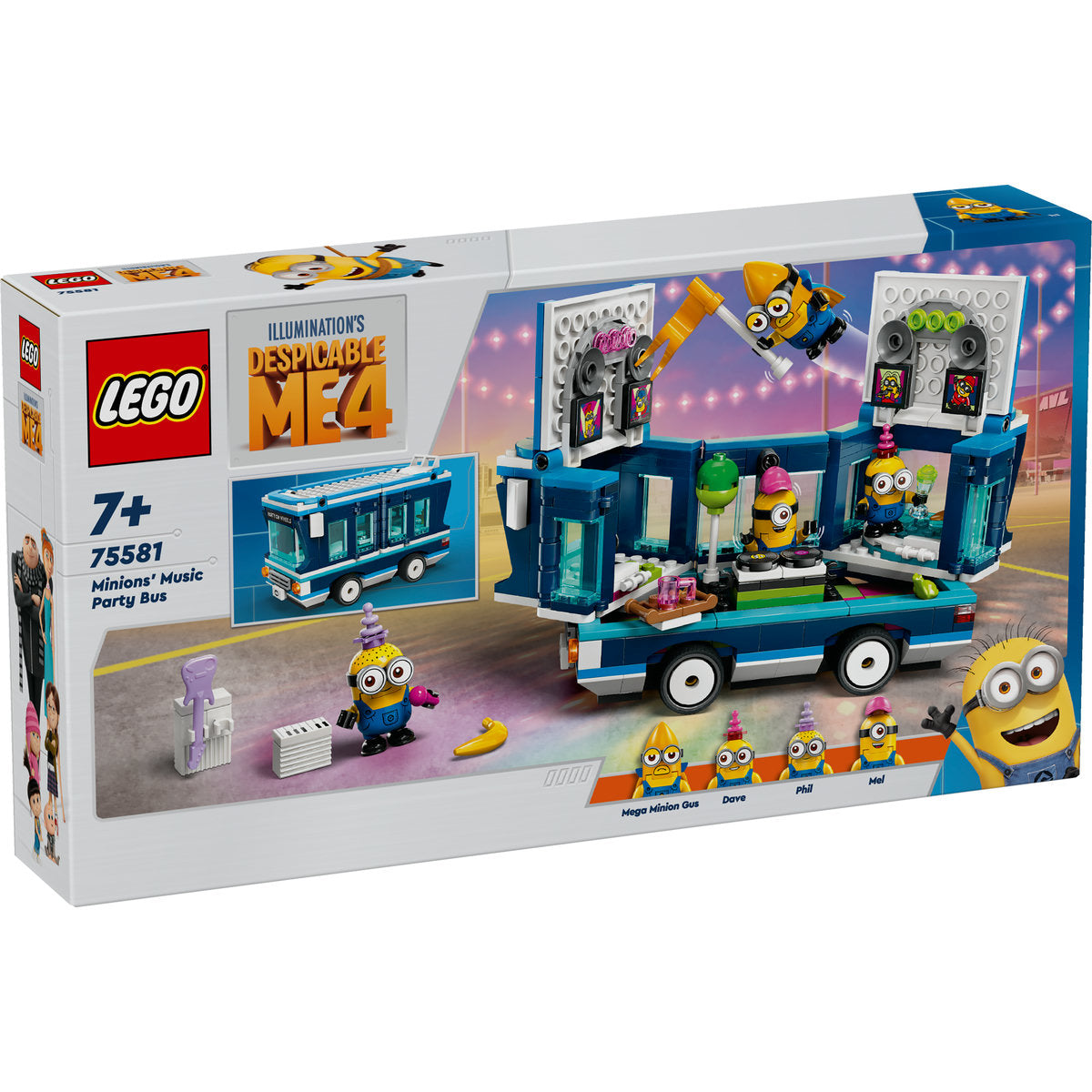 AUTOBUZUL DE PETRECERE AL MINIONILOR - LEGO MINIONS (75581)