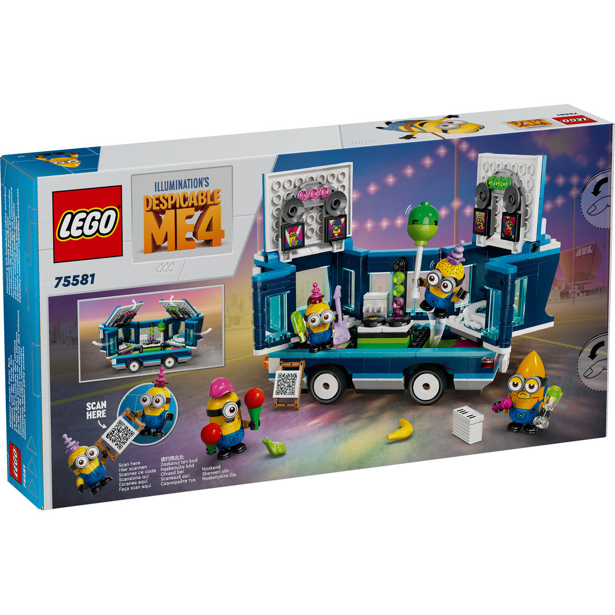 AUTOBUZUL DE PETRECERE AL MINIONILOR - LEGO MINIONS (75581)