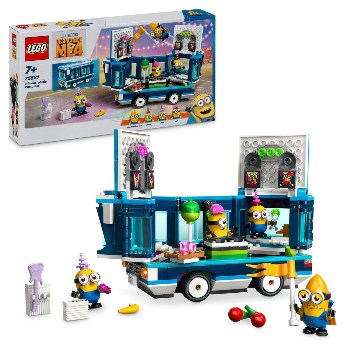 AUTOBUZUL DE PETRECERE AL MINIONILOR - LEGO MINIONS (75581)