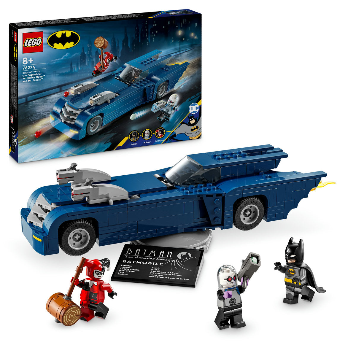 BATMAN™ CU  BATMOBILE™ VS HARLEY QUINN™ SI MR. FREEZE™ - LEGO DC SUPER HEROES (76274)