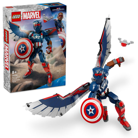 FIGURINA DE CONSTRUCTIE CAPITANUL AMERICA - LEGO MARVEL SUPER HEROES (76296)