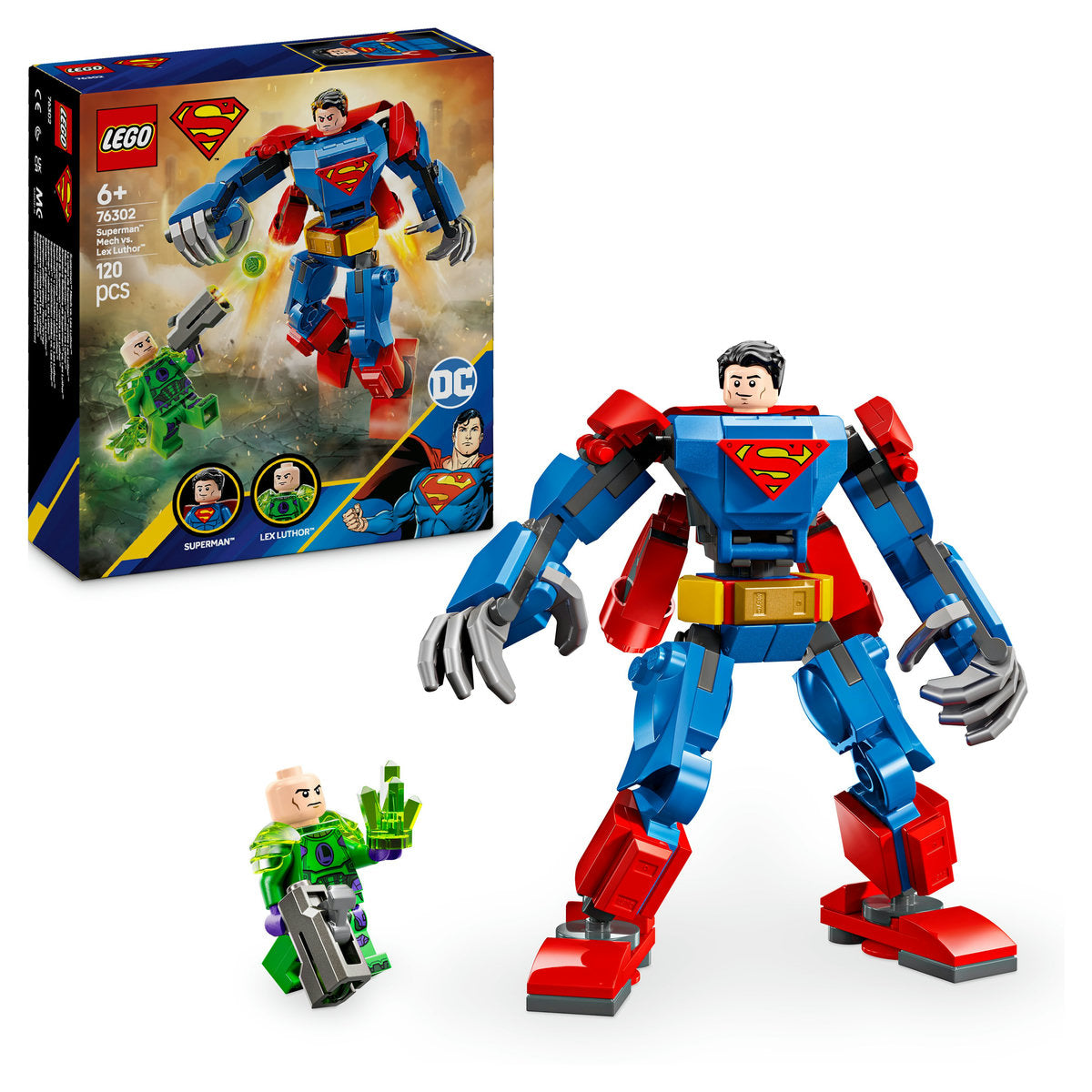 ROBOTUL LUI SUPERMAN™ VS LEX LUTHOR™ - LEGO DC SUPER HEROES (76302)