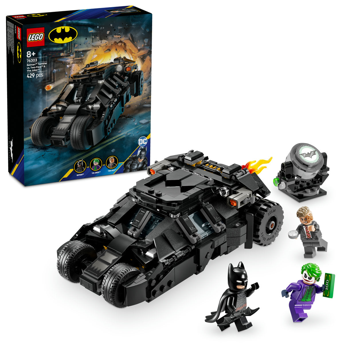 BATMAN™ TUMBLER VS. TWO-FACE™ SI JOKER™ - LEGO DC SUPER HEROES (76303)