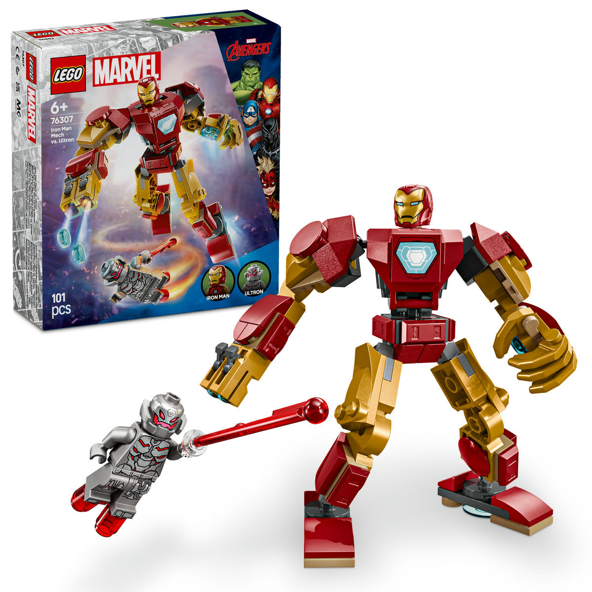 ROBOTUL IRON MAN VS. ULTRON - LEGO MARVEL SUPER HEROES (76307)