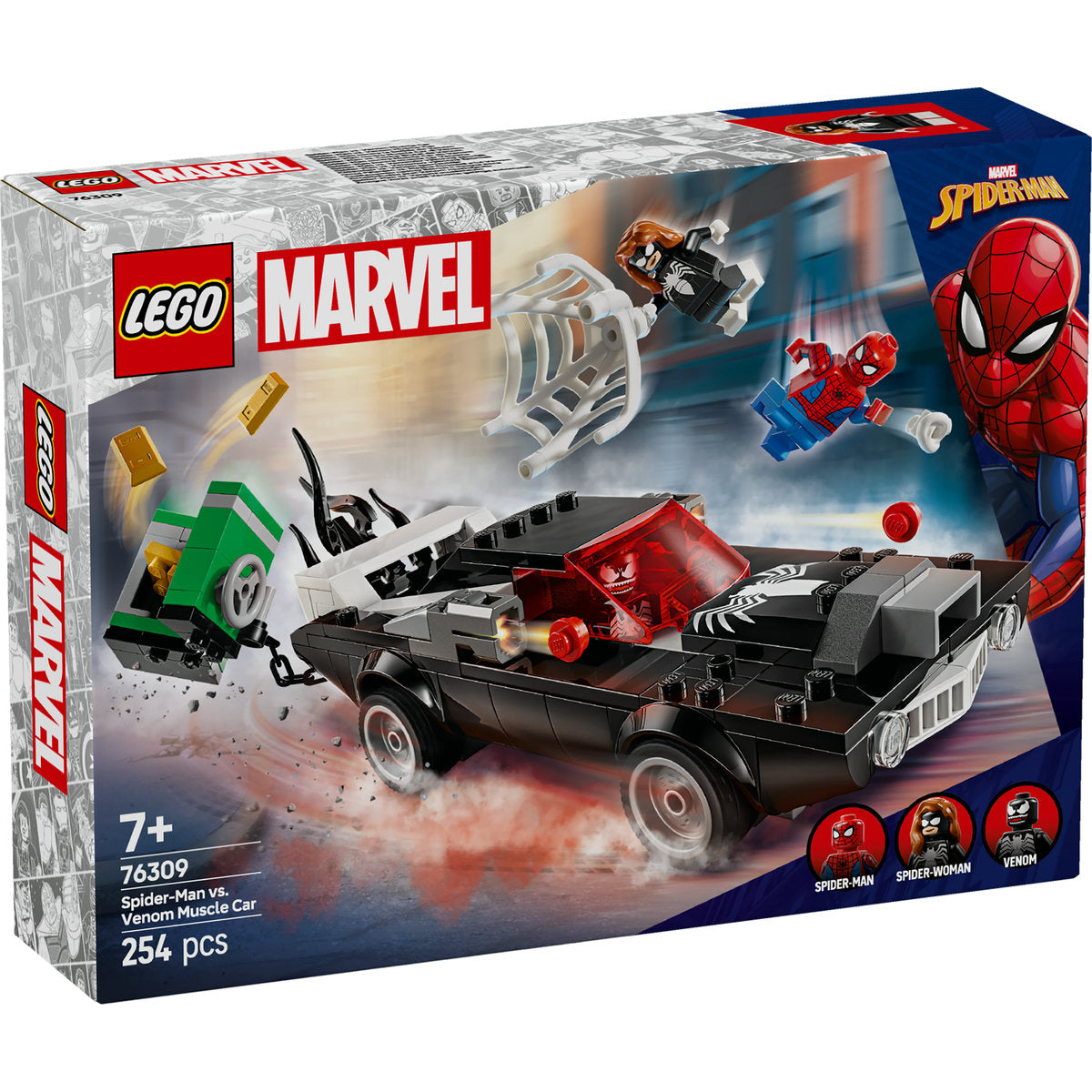 OMUL PAIANJEN VS. MASINA FORTOASA A LUI VENOM - LEGO MARVEL SUPER HEROES (76309)