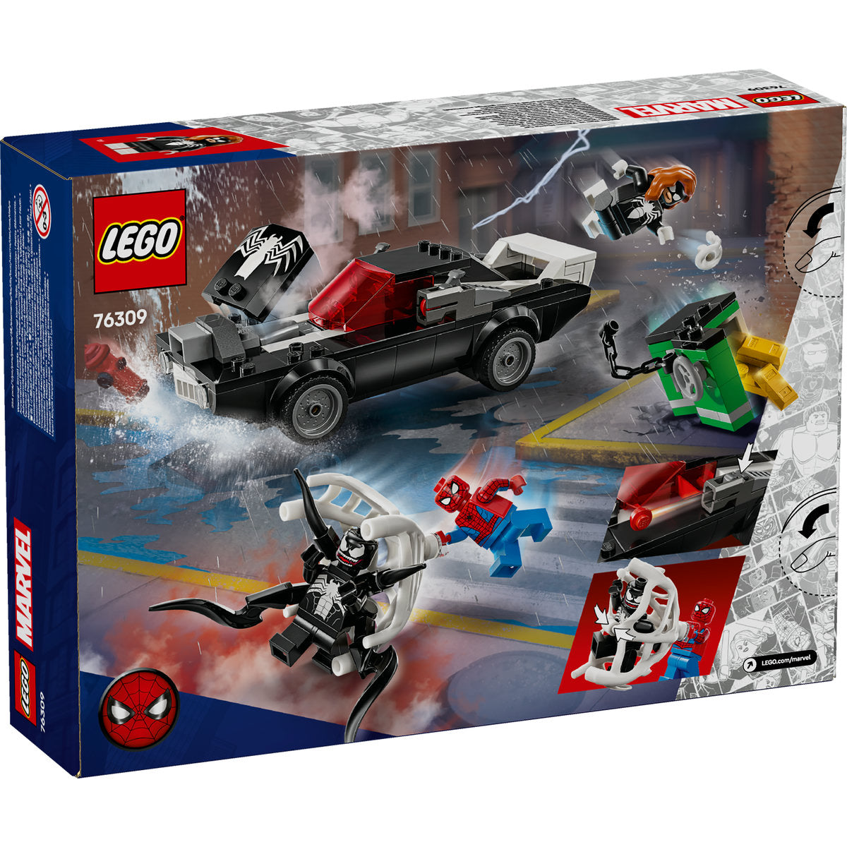 OMUL PAIANJEN VS. MASINA FORTOASA A LUI VENOM - LEGO MARVEL SUPER HEROES (76309)