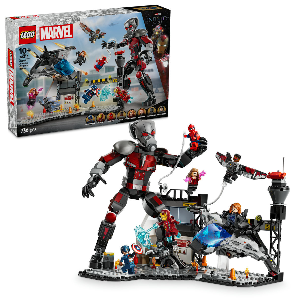 BATALIA DIN CAPTAIN AMERICA: CIVIL WAR - LEGO MARVEL SUPER HEROES (76314)