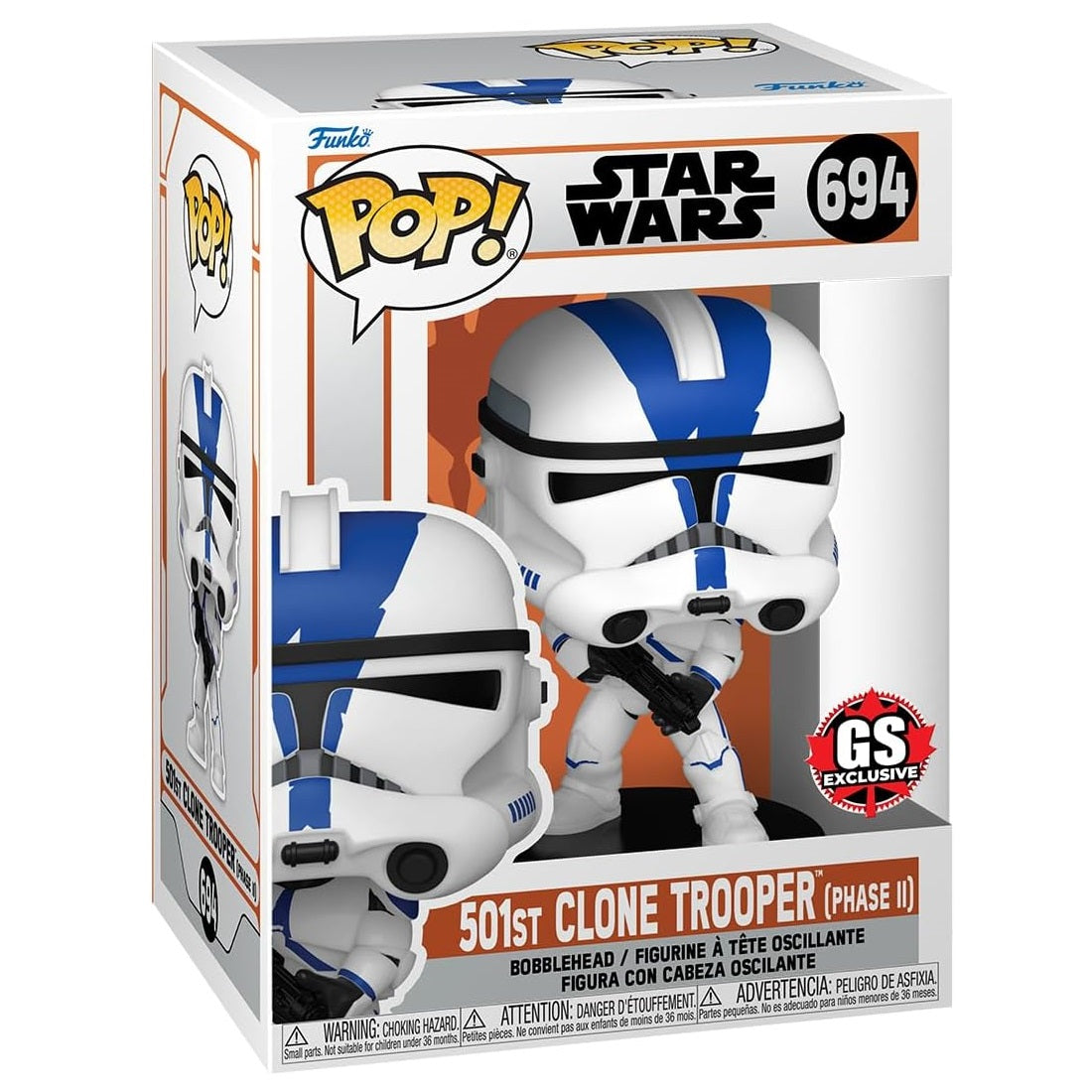 FUNKO POP STAR WARS: MND S9- 501ST CLONE TROOPER - FUNKO (76682)