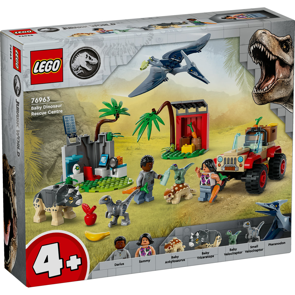 CENTRUL DE SALVARE AL PUILOR DE DINOZAUR - LEGO JURASSIC WORLD (76963)