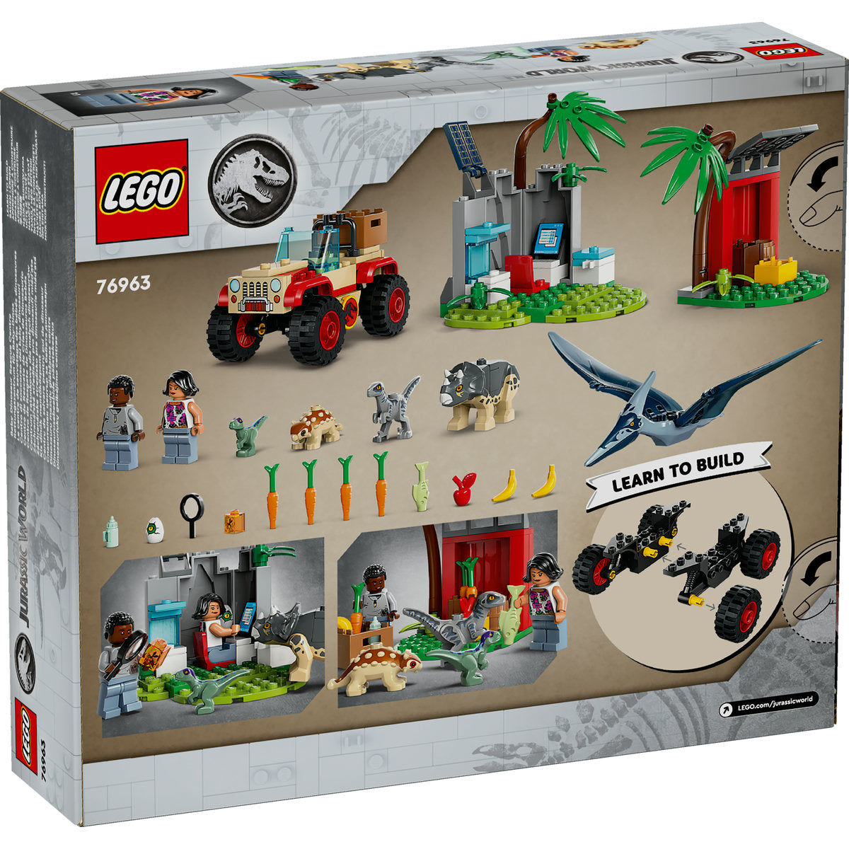 CENTRUL DE SALVARE AL PUILOR DE DINOZAUR - LEGO JURASSIC WORLD (76963)