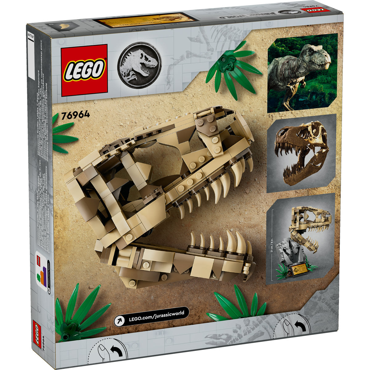 FOSILE DE DINOZAUR: CRANIU DE T.REX - LEGO JURASSIC WORLD (76964)