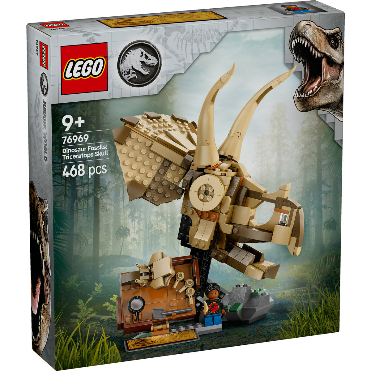 FOSILE DE DINOZAUR: CRANIU DE TRICERATOPS - LEGO JURASSIC WORLD (76969)