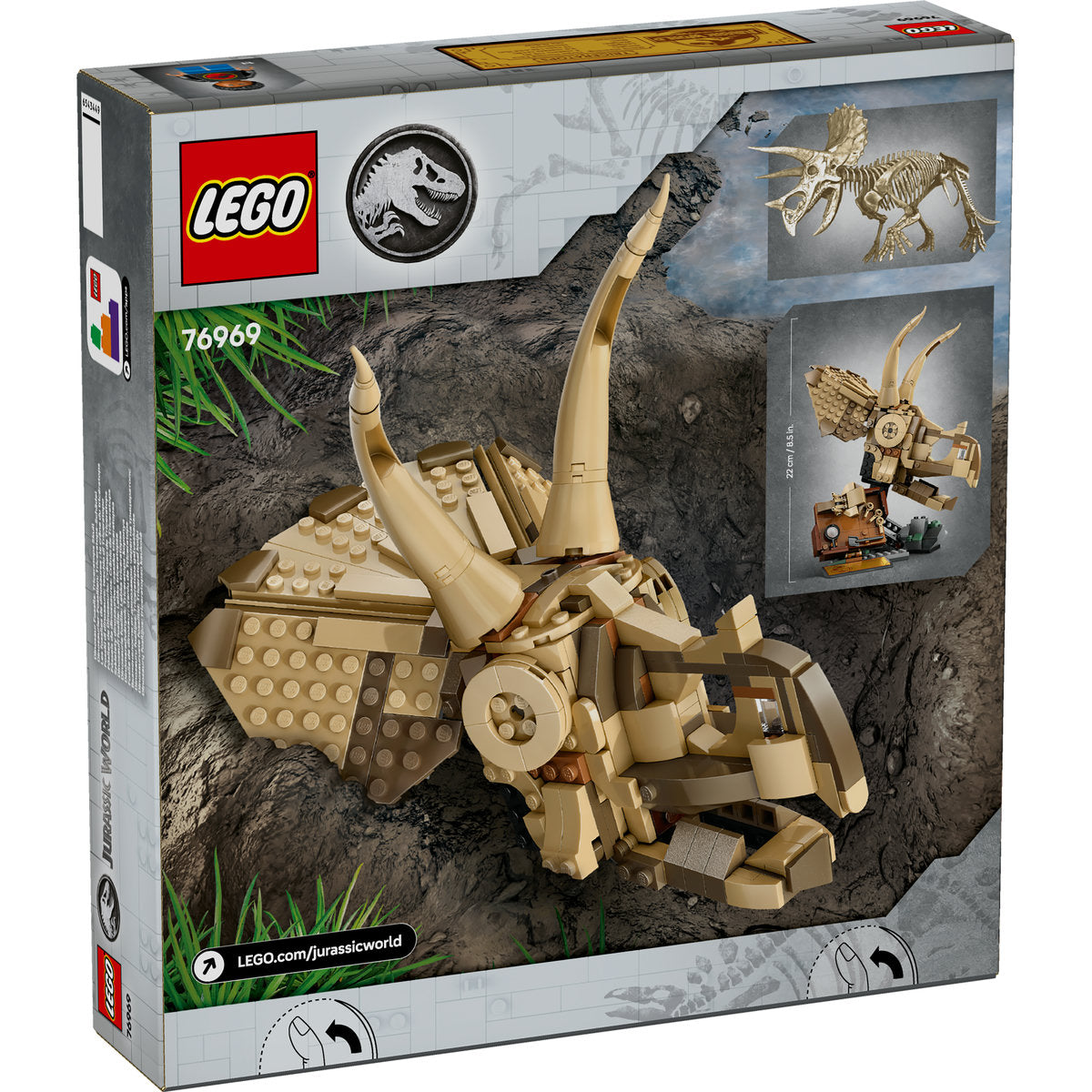 FOSILE DE DINOZAUR: CRANIU DE TRICERATOPS - LEGO JURASSIC WORLD (76969)