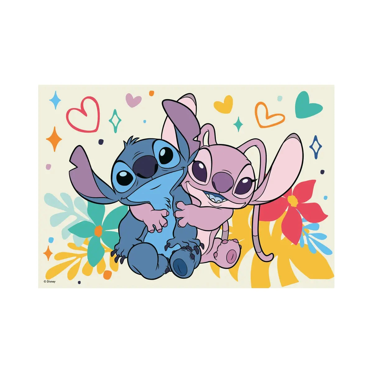 PUZZLE - STITCH SI ANGEL (24 PIESE) - DINO (351721)