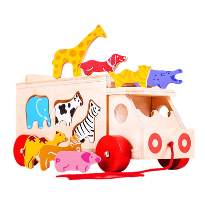 JOC DE SORTARE - CAMIONUL ANIMALUTELOR - BIGJIGS TOYS (BJ300)