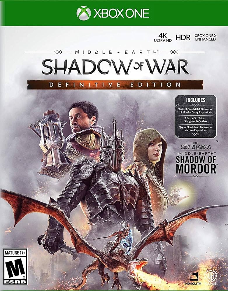 MIDDLE-EARTH: SHADOW OF WAR DEFINITIVE EDITION - XBOX LIVE - XBOX ONE - MULTILANGUAGE - EU