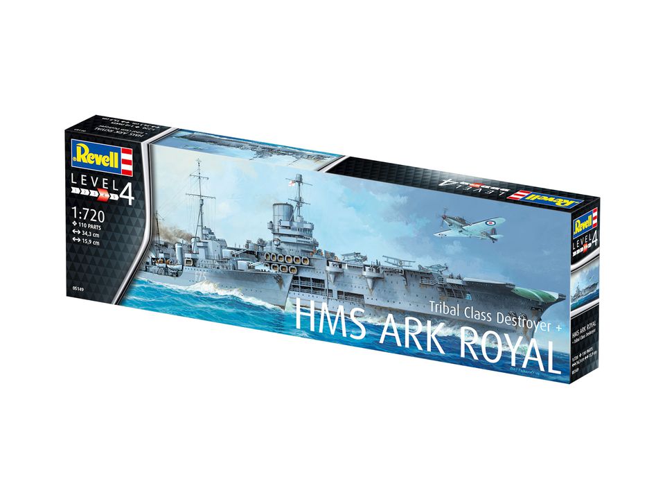 MODEL SET HMS ARK ROYAL & TRIBAL CLASS DESTORYER - REVELL (RV5149)