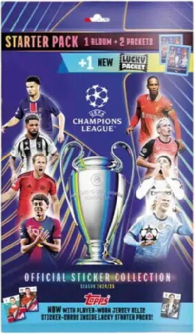 SET ALBUM ABTIBILDURI - 2025 UEFA CHAMPIONS LEAGUE - STARTER PACK - TOPPS (5053307074477)