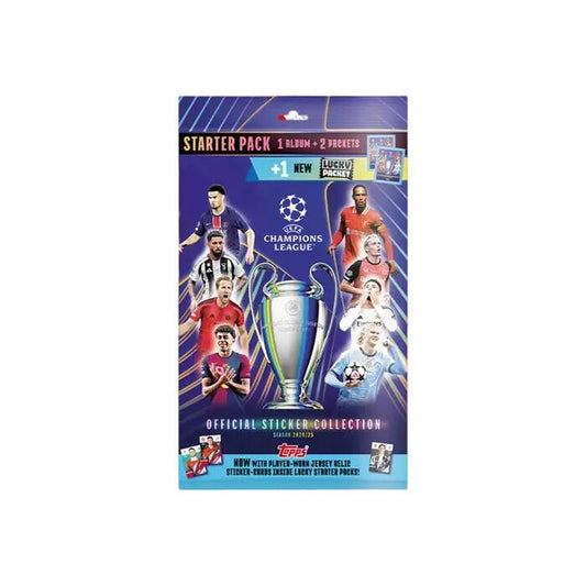 SET ALBUM ABTIBILDURI - 2025 UEFA CHAMPIONS LEAGUE - STARTER PACK - TOPPS (5053307074477)