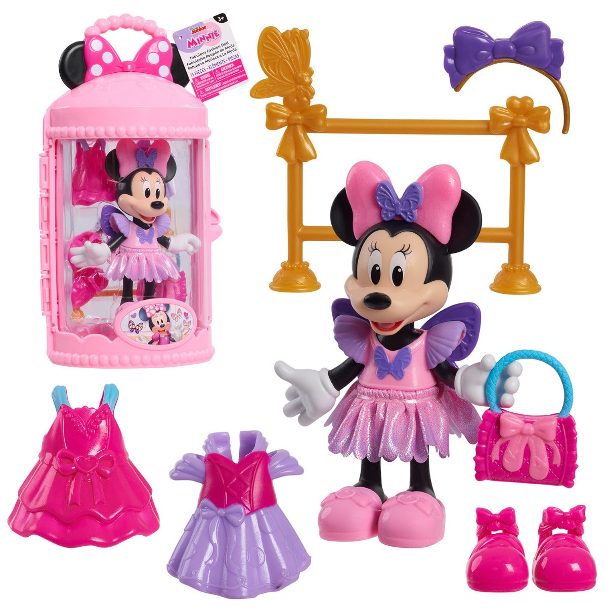 DISNEY MINNIE MICKEY - PAPUSA CU ACCESORII, BALLERINA - DISNEY (88198)