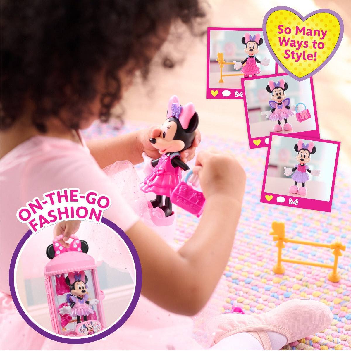 DISNEY MINNIE MICKEY - PAPUSA CU ACCESORII, BALLERINA - DISNEY (88198)