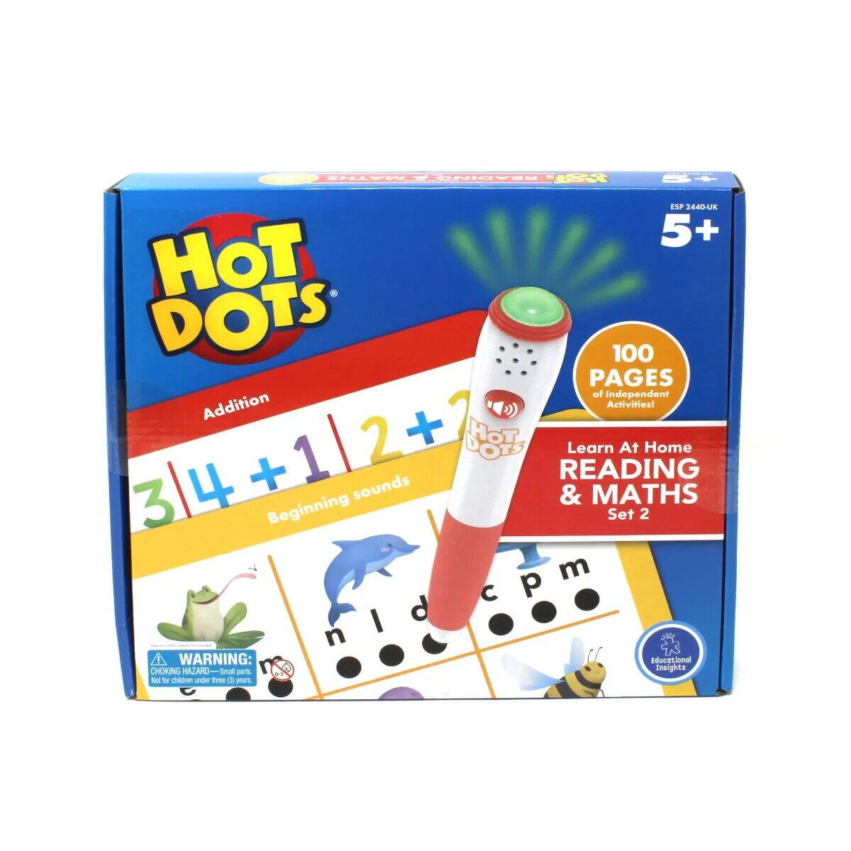 SET HOT DOTS® - INVAT SINGUR MATEMATICA - EDUCATIONAL INSIGHTS (ESP2440-UK) - Libelula Vesela - Jucarii