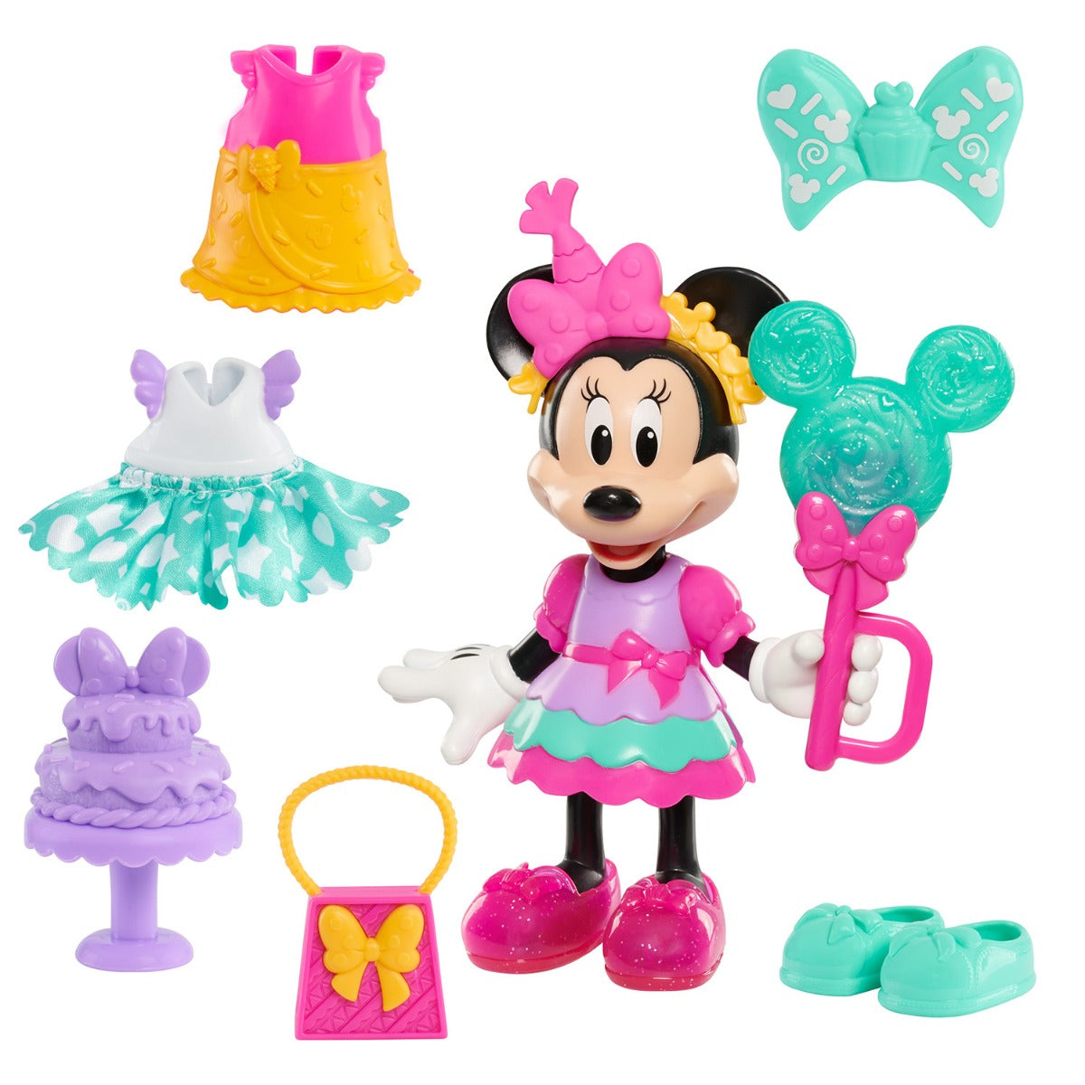 DISNEY MINNIE MICKEY - PAPUSA CU ACCESORII, SWEET PARTY - DISNEY (89992)