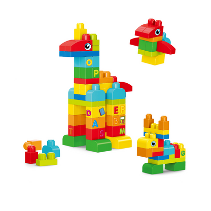 SET DE CONSTRUCTIE IN CUTIE  - ANIMALUTE (62 PIESE) - BUFNITEL (188-646A)