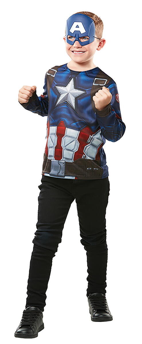 SET CAPTAIN AMERICA - BLUZA & MASCA - RUBIE'S (300111)