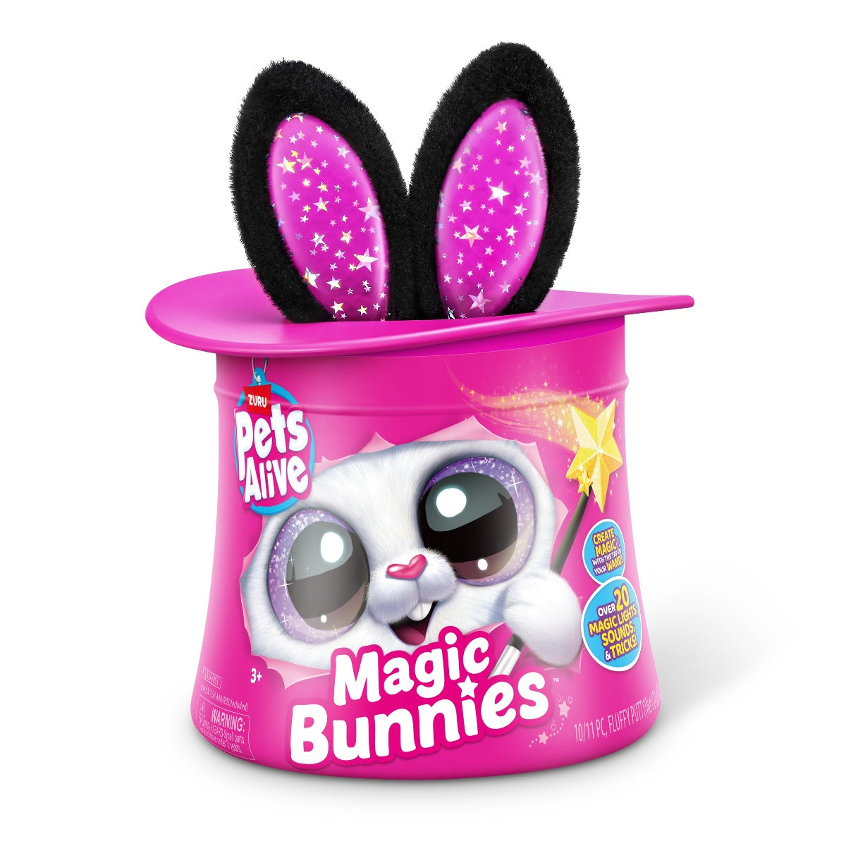 PETS ALIVE - JUCARIE DE PLUS INTERACTIVA CU ACCESORII SURPRIZA, IEPURASUL MAGICIAN, DIVERSE MODELE - PETS ALIVE (9549)