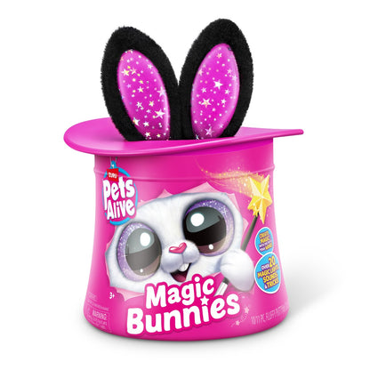 PETS ALIVE - JUCARIE DE PLUS INTERACTIVA CU ACCESORII SURPRIZA, IEPURASUL MAGICIAN, DIVERSE MODELE - PETS ALIVE (9549)