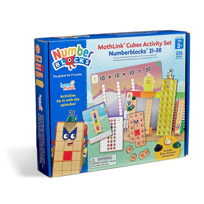 MATHLINK®CUBES NUMBERBLOCKS IN ENGLEZA SET DE ACTIVITATI DE LA 21 - 30 - HAND2MIND (HM96321-UK)