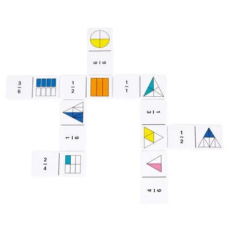 JOC DOMINO - RAINBOW FRACTION® - LEARNING RESOURCES (LSP2503-UK)