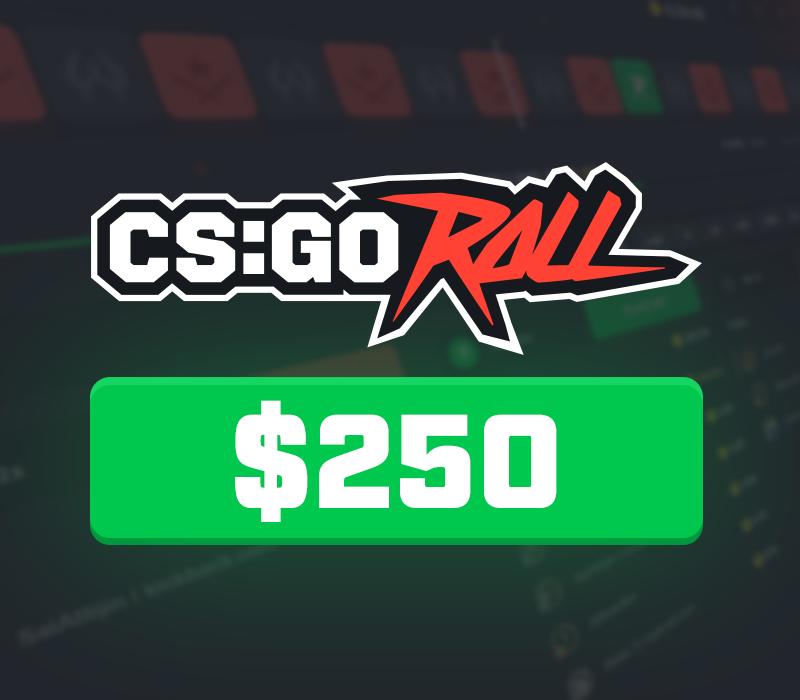 CSGOROLL 250 USD (GIFT CARD) - PC - OFFICIAL WEBSITE - MULTILANGUAGE - WORLDWIDE