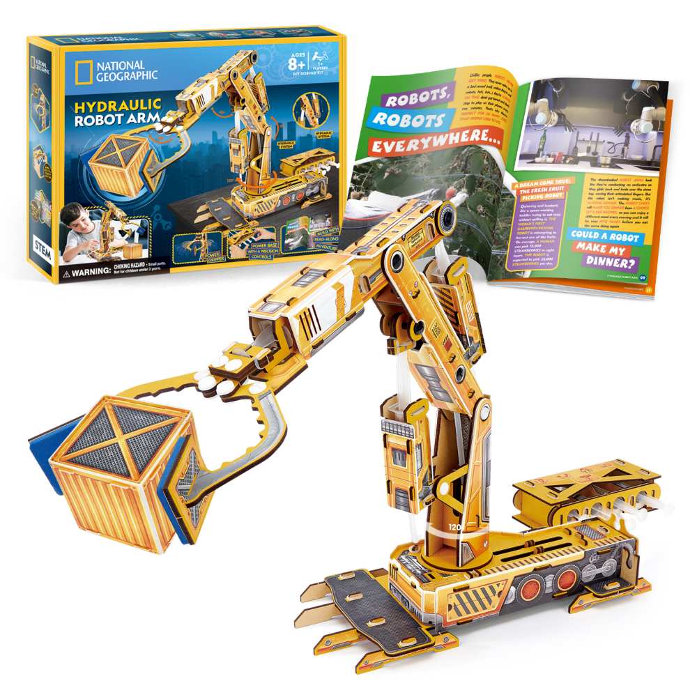 CUBIC FUN - PUZZLE 3D BRAT ROBOTIC HIDRAULIC 185 PIESE - CUBIC FUN (CUDS1092h)